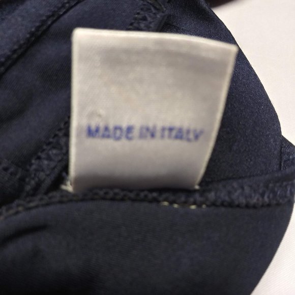 Made in Italy -  Navy Blue padded swimsuit bikini top - S - Picture 4 of 5